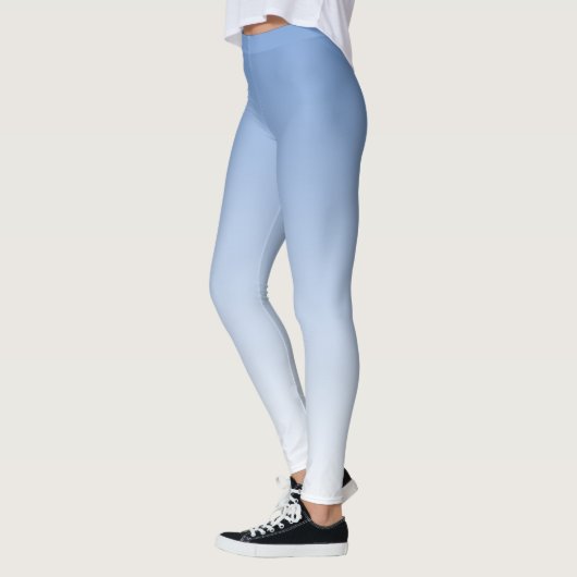 Uw kleur met Witte Ombre Fade Gradiënt Leggings (Links)