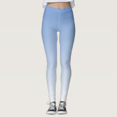Uw kleur met Witte Ombre Fade Gradiënt Leggings (Voorkant)