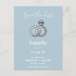 Uw kleurenkeus gelukkig ooit na sparen de Datum Aankondigingskaart