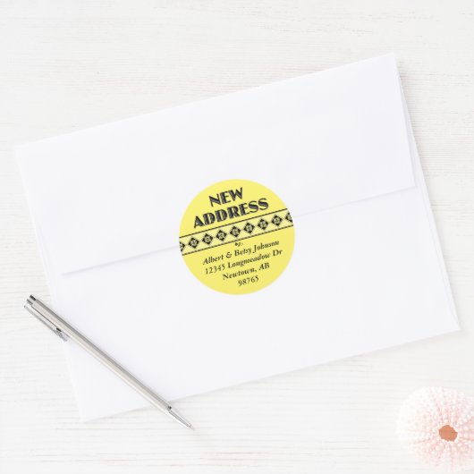 Uw kleurenkeuze! Nieuwe Stickers Adres (Envelop)