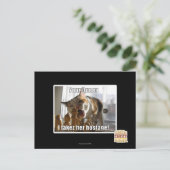 Uw koningin, ik gijzelde haar briefkaart (Staand voorkant)