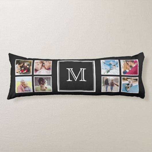 UW Kussen op foto's en monogram (Voorkant)
