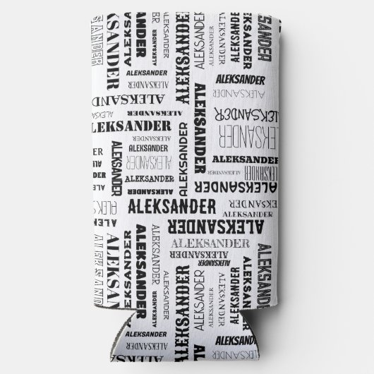 Uw (lange) naam is overal over deze seltzer (Achterkant)