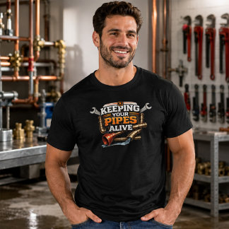 Uw Leidingen in Leven - Grappige Loodgieter T-shir T-shirt