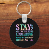 Uw leven is van belang voor een goede zelfmoordbew sleutelhanger (Voorkant)