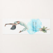 Uw lichaam en uw geest Waterverf Yoga Mat (Achterkant (horizontaal))