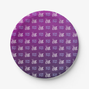 Uw Logo 2 Geüploade Afbeeldingen of bedrijfslogo Papieren Bordje