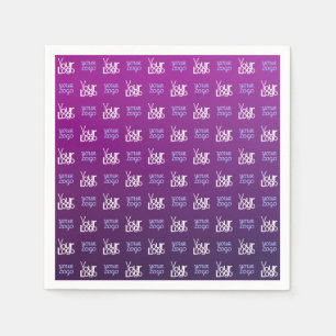 Uw Logo 2 Geüploade Afbeeldingen of bedrijfslogo Servet