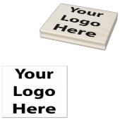Uw Logo aangepaste houten rubberen stempel met ink (Gestempeld)