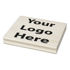 Uw Logo aangepaste houten rubberen stempel met ink