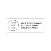 Uw Logo aangepaste stempel, adres voor retourzendi Rubberstempel (Afrduk)