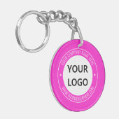 Uw Logo aangepaste tekst Business Sleutelhanger Sj (Voorkant Links)