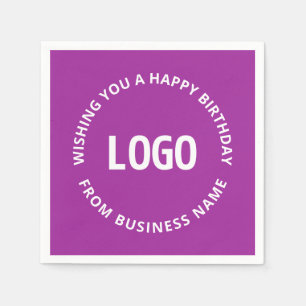 Uw Logo & Aangepaste Tekst Gefeliciteerd van… Servet