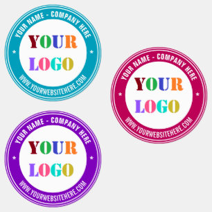 Uw Logo aangepaste tekst zakelijke Stickers Sjablo