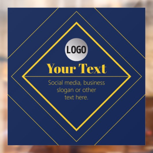Uw Logo & Aanpasbare Ontwerpsjabloon Raamsticker (Vel 2)