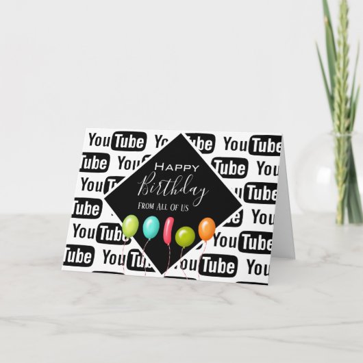 Uw Logo achtergrondmedewerker/Clientdag Kaart (Voorkant)