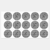 Uw Logo/Afbeelding betegelde en bewerkbare scanbar Labels (Vel)