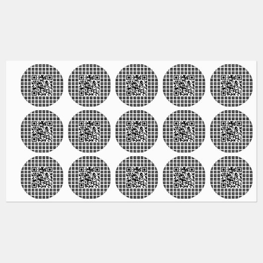 Uw Logo/Afbeelding betegelde en bewerkbare scanbar Labels (Vel)