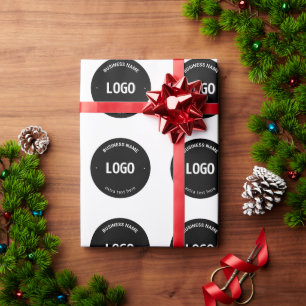 Uw logo, afbeelding of ontwerp & bewerkbare tekst cadeaupapier