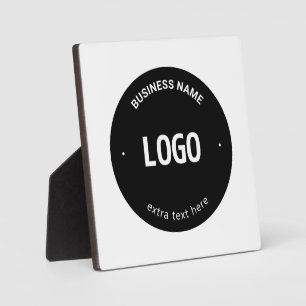 Uw logo, afbeelding of ontwerp & bewerkbare tekst fotoplaat