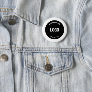 Uw logo, afbeelding of ontwerp & bewerkbare tekst ronde button 5,7 cm