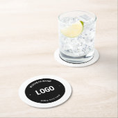 Uw Logo, Afbeelding of ontwerp en bewerkbare tekst Ronde Kartonnen Onderzetter (Insitu)