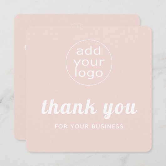 Uw logo bedankt u voor uw werk (Voorkant / Achterkant)