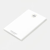 Uw Logo-bedrijf Corporate White Post-it® Notes (Schuin)