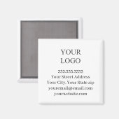 Uw Logo bedrijf Magneet (Voorkant / Achterkant)