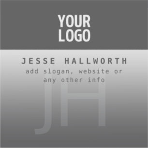 Uw Logo, bedrijfsnaam & monogram Sticker