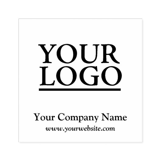 Uw Logo Bedrijfsnaam Rubberstempel (Afrduk)