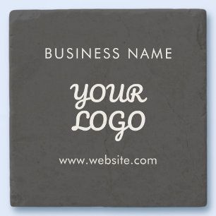Uw Logo Bedrijfsnaam & Website of Slogan Stenen Onderzetter