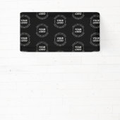 Uw logo & bewerkbare tekst | Herhalend patroon  Spandoek (Insitu)