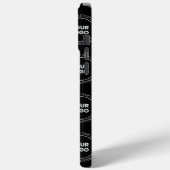 Uw Logo & bewerkbare tekst | Herhalingspatroon Case-Mate iPhone Case (Achterkant / Links)