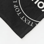 Uw Logo & bewerkbare tekst | Herhalingspatroon Fleece Deken (Hoek)