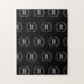 Uw Logo & bewerkbare tekst | Herhalingspatroon Legpuzzel (Verticaal)