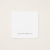 Uw Logo Black & WhiteRound Ketting Display Kaart (Achterkant)