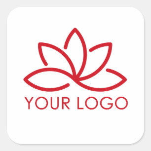 Uw Logo Branding en Identiteit Vierkante Sticker