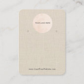 Uw Logo Burlap Linen-beeldscherm Visitekaartje (Voorkant)