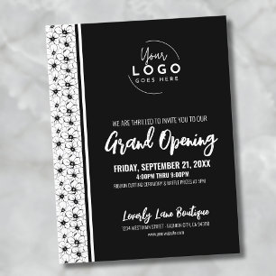 Uw Logo Business Grand Opening Invitation Briefkaart
