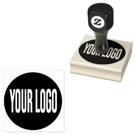 Uw Logo Business Handle Rubberstempel (Gestempeld)