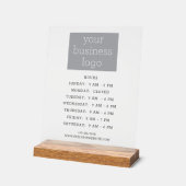 Uw Logo Business Kantoor Uren Welkomstbord Acryl Bord (Hoek)