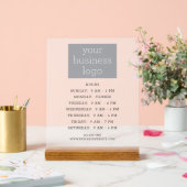 Uw Logo Business Kantoor Uren Welkomstbord Acryl Bord (Huwelijk)