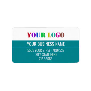 Uw Logo Business Retour Adreslabels Sjabloon Etiket