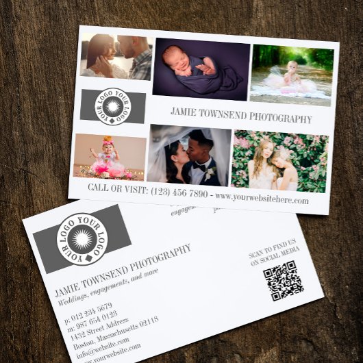 Uw Logo Collage Professional Fotograaf QR Flyer