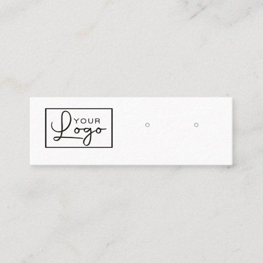 Uw Logo die sociale media QR-code afgeeft Mini Visitekaartje (Voorkant)