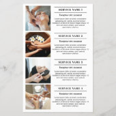 Uw Logo Diensten Schoonheidssalon Marketing Flyer (Achterkant)