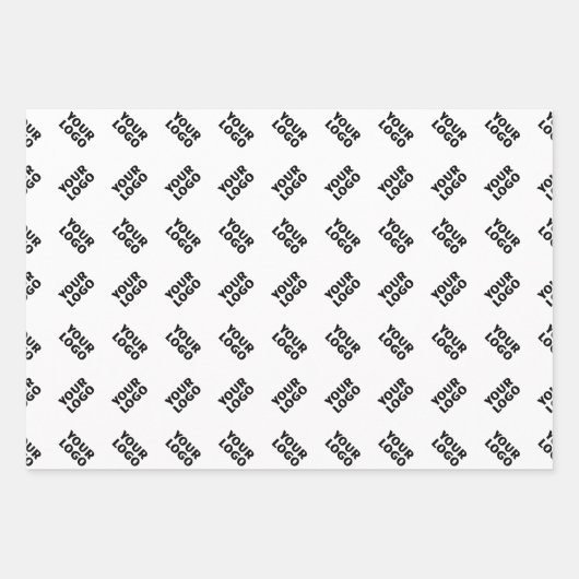 Uw logo | Eenvoudig afwisselend herhalend patroon Inpakpapier Vel (Voorkant 3)