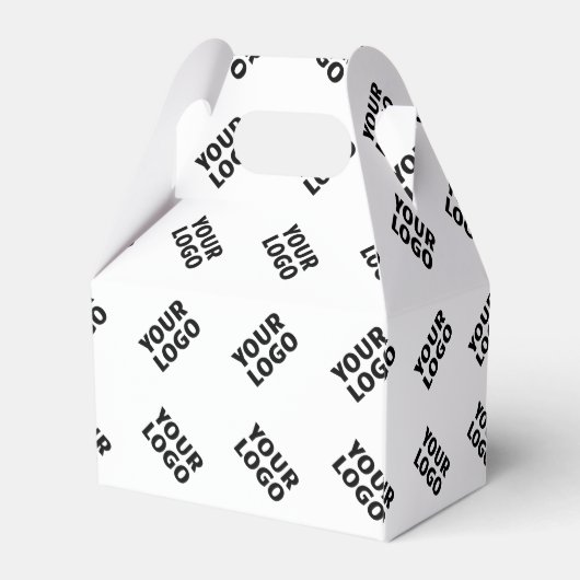 Uw Logo | eenvoudig afwisselend herhalingspatroon Bedankdoosjes (Achterkant)