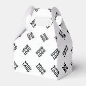 Uw Logo | eenvoudig afwisselend herhalingspatroon Bedankdoosjes (Voorkant Zijde)